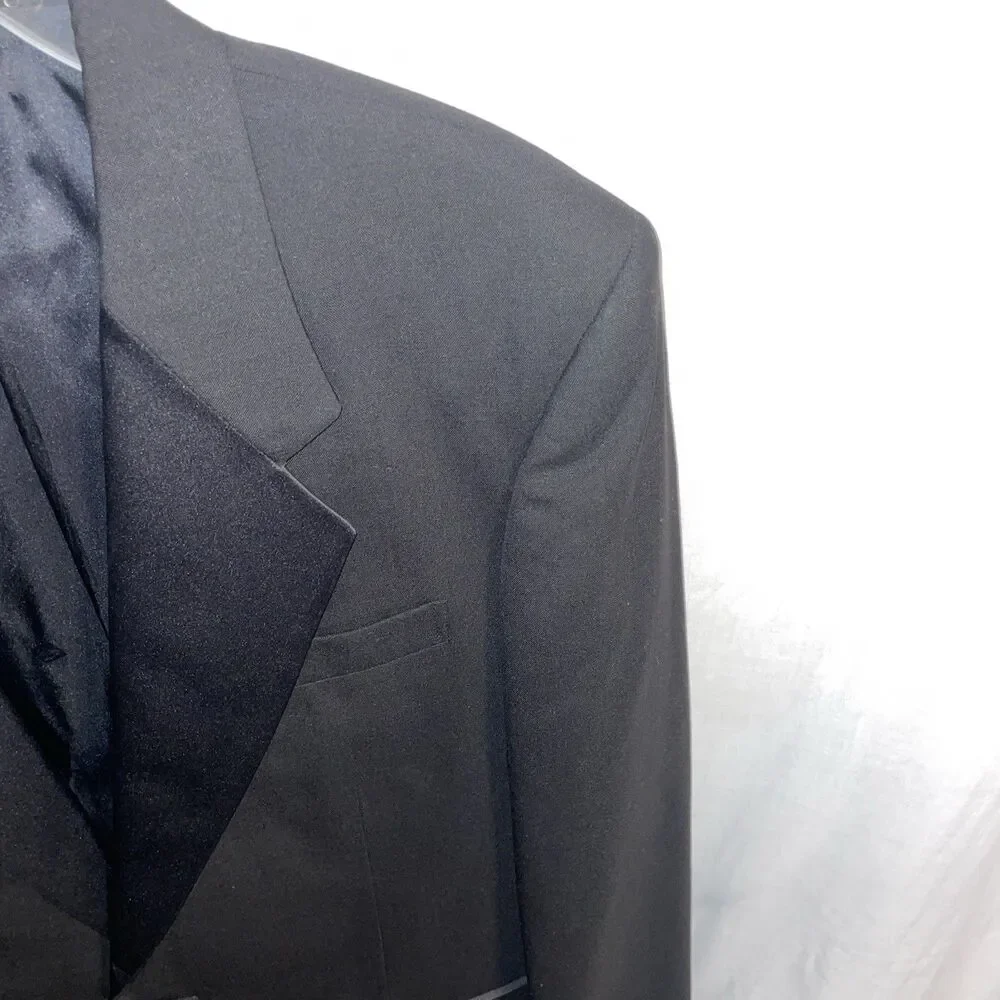 Pierre Balmain Men’s Dress Blazer Size 41R Black Wool Business Formal City